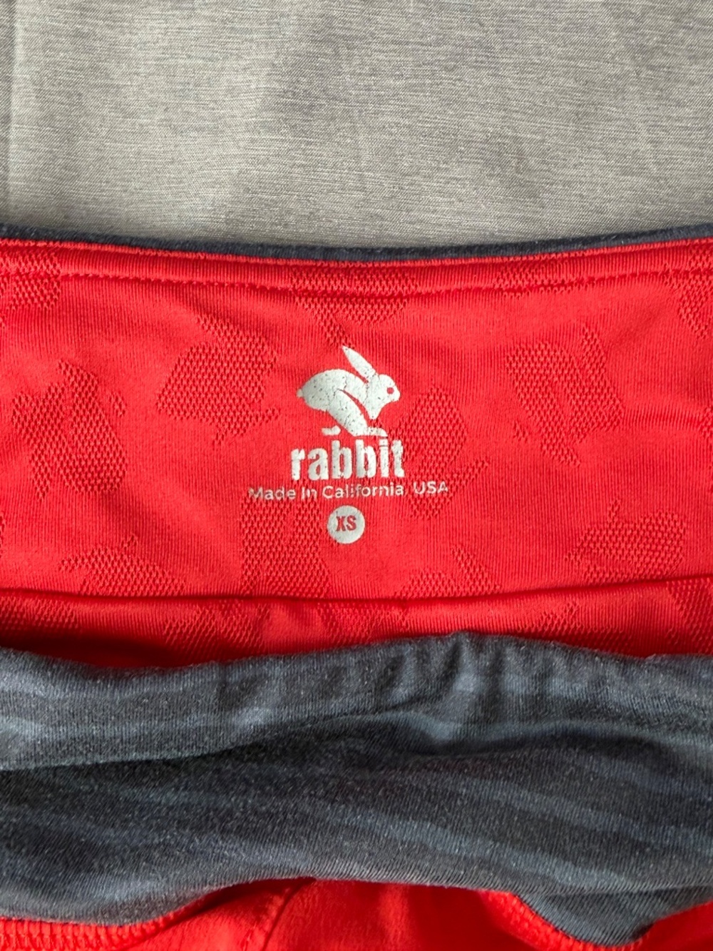W's Rabbit 4" Hopper Running Short - XS - Red/Grey - Picture 3 of 3
